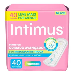 Absorvente Protetor Diário Intimus® com indicador de troca 40 Unidades