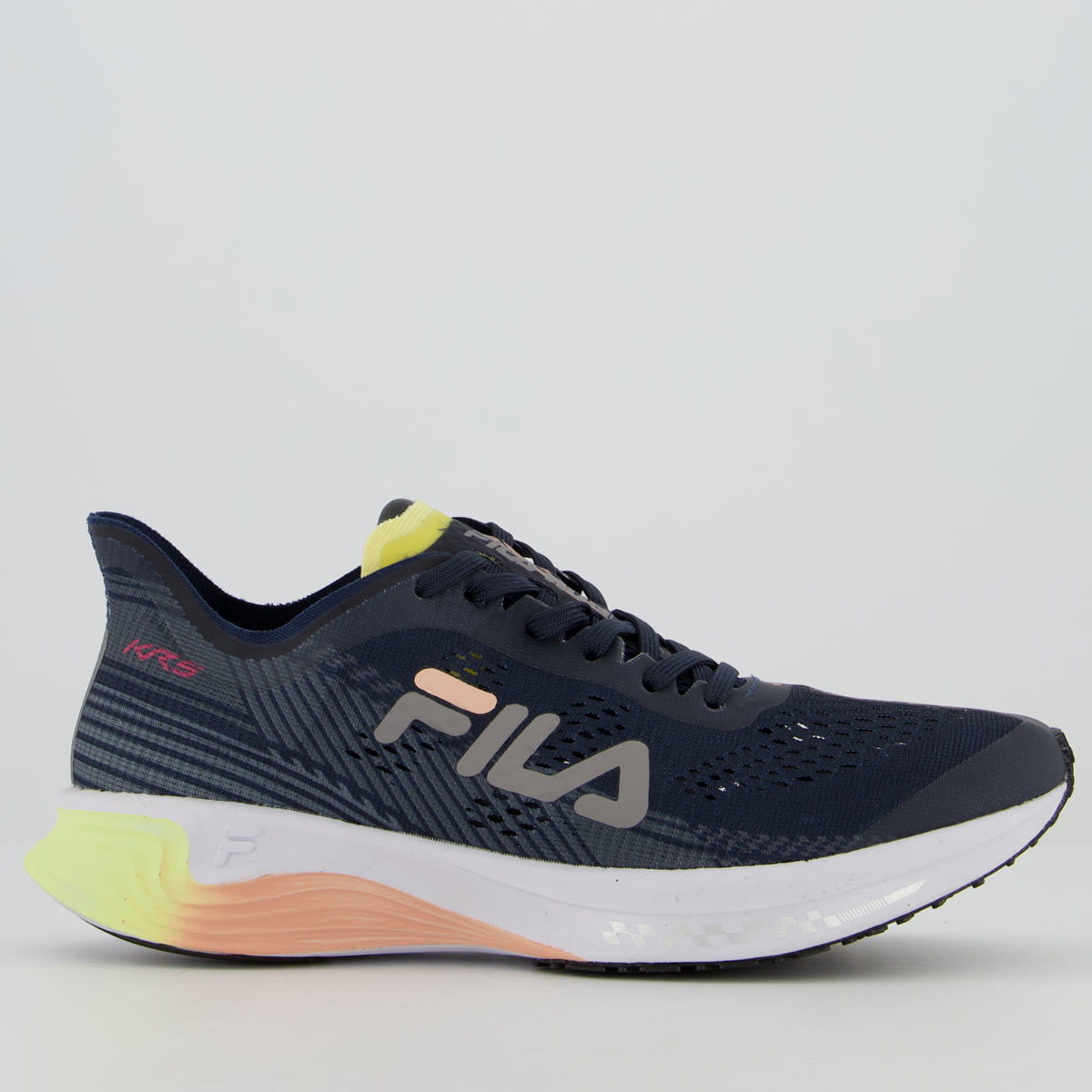Tenis Fila Kr5 Feminino Marinho e Salmão
