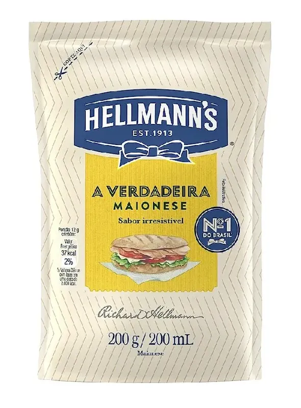 Maionese Hellmanns 200 g MAIONESE HELLMANNS 200G