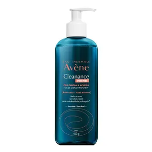 Gel de Limpeza Facial Profunda Eau Thermale Avène Cleanance Intense Ácido Lático + Ácido Succínico 400g