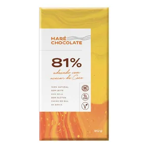 Chocolate 81% Mare com Açucar de Coco 80g