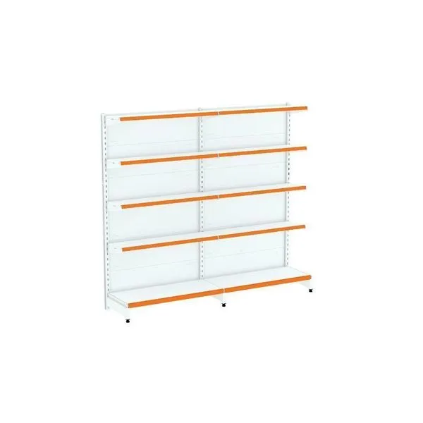 Kit 2 Módulos De Gôndolas Parede 2,02 Fit40 Amapá Expositor Branco