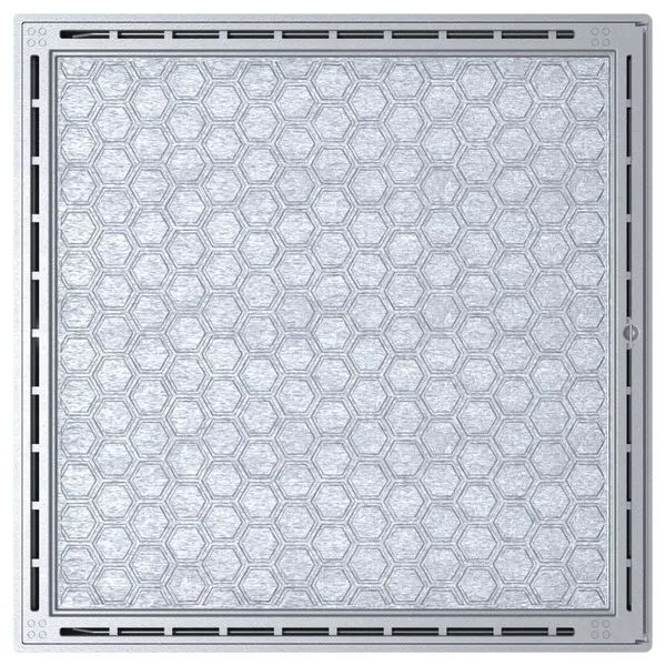 Tampa Casa Máquina Grelha Invisível Sistema Gaveta Inteligente Deslizante 85x85 Cinza