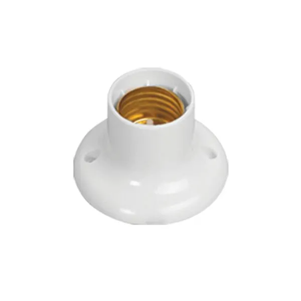 Soquete Fixo 150w Plástico Branco 250v - Ilumi