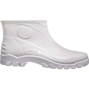 Bota de PVC Cano Extra Curto Branca com Forro Stivaletto STB 515 - CALFOR Bota de PVC Branca Extra Curta com Forro 43 STIVALETTO STB 515 - CALFOR