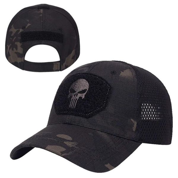 Bonés Tático Do Exército Masculino, Militar Chapéu Camuflado - Cinza Escuro