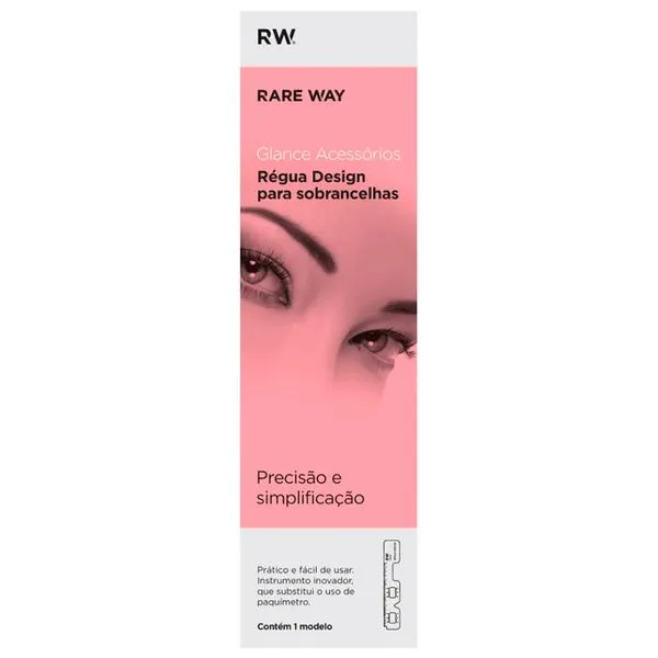 Régua Rare Way Designer Para Sobrancelhas