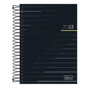 Agenda Executiva Tilibra Espiral Spot Preta Média