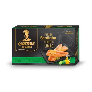 Filés de Sardinha em Óleo com Limão Gomes da Costa 125g