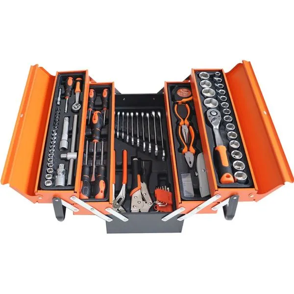 Kit de Reparo Efftool de Ferramentas Automotivas Com 85 Peças Laranja E-BI