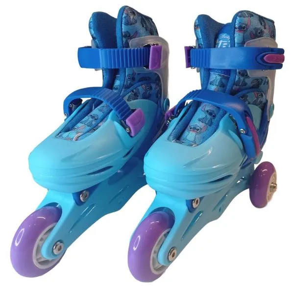 Patins 2 Em 1 Com Kit De Segurança - Stitch - Disney - 28 Ao 31 - St Import