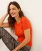 blusa com viscose canelada laranja P