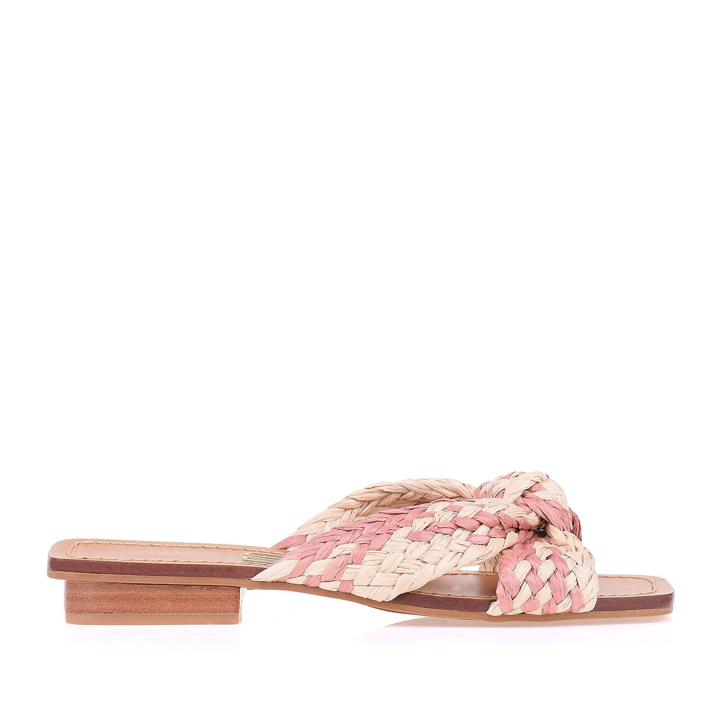 Flat Salto Baixo Mixed Braid Rosa