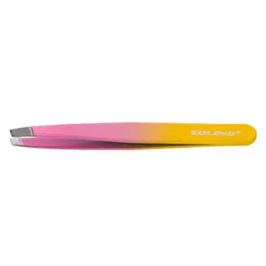 Pinca de Depilacao Soling Tie Dye Ponta Fina 9,5cm