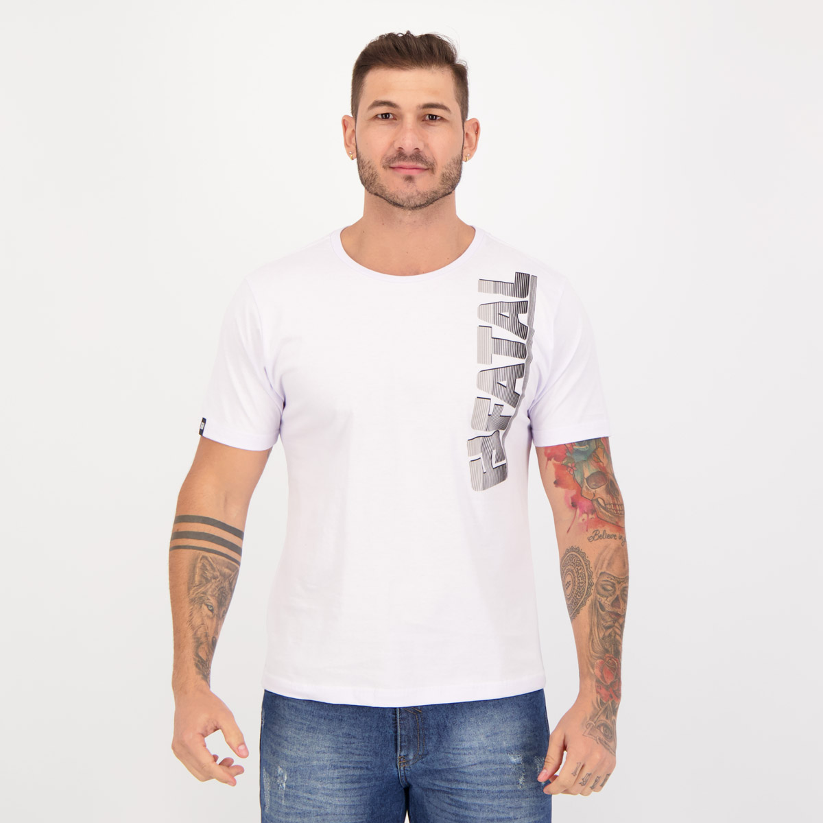 Camiseta Fatal Side Branca