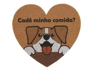 Tapete Capacho Vinil Pet Dog Heart 55cm X 60cm Kapazi