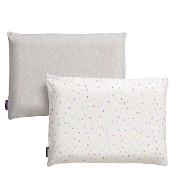 Fronha para Travesseiro com 2 unidades Clevamama Cinza/Branco