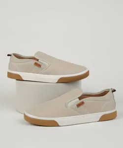 Tênis Masculino Ollie Slip On Invictos Bege 38