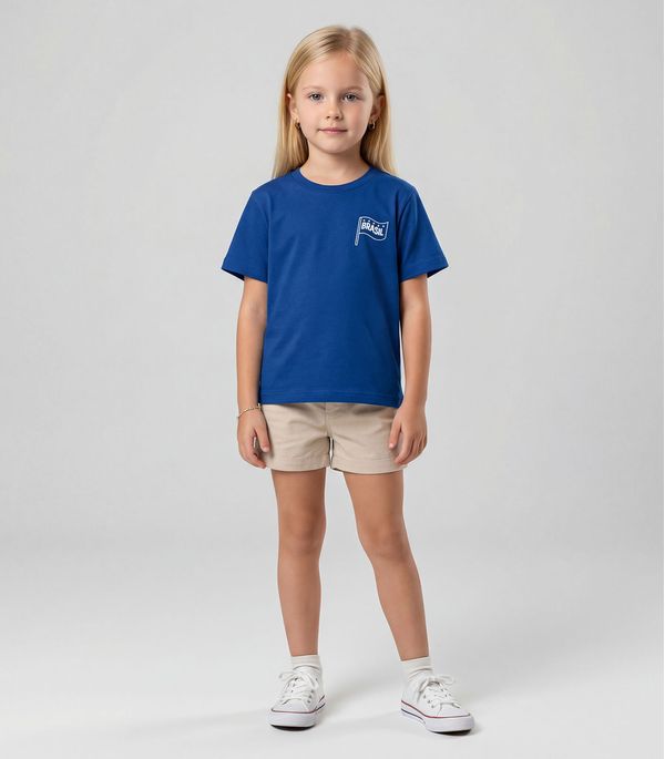 Blusa Menina Infantil Brasil Rovitex Kids Azul 4