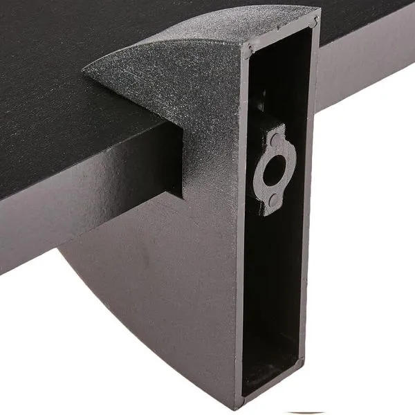 Prateleira em MDP com Suporte 25x60cm Preto - CLIP-2560-UV-PR - MULTIVISÃO