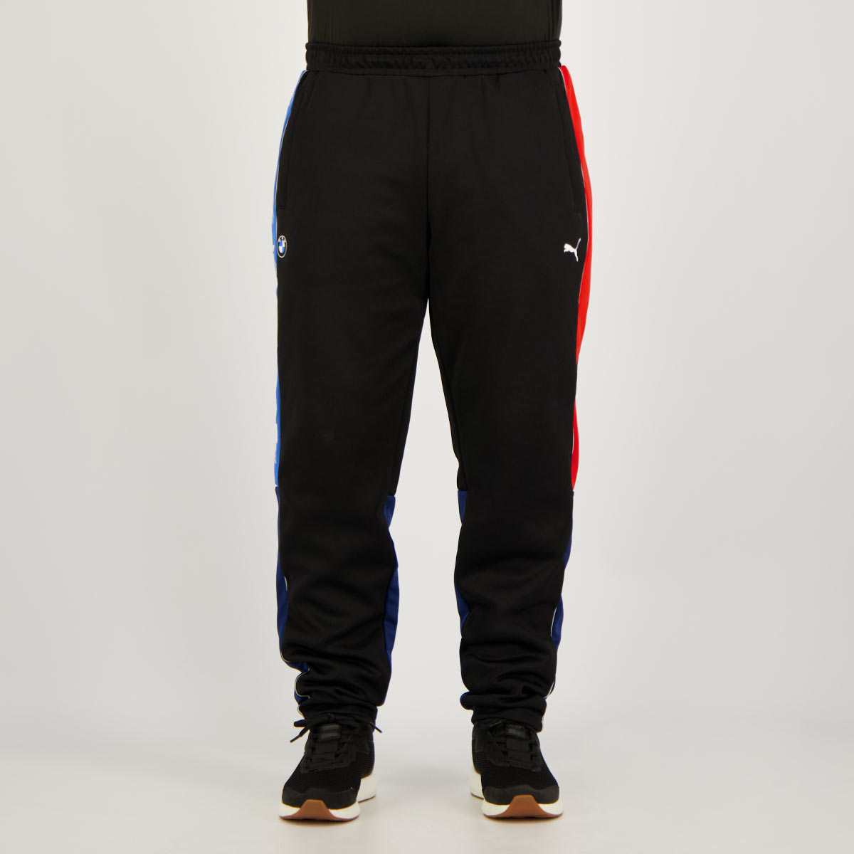 Calça Puma BMW Motorsport T7 Track Preta e Vermelha