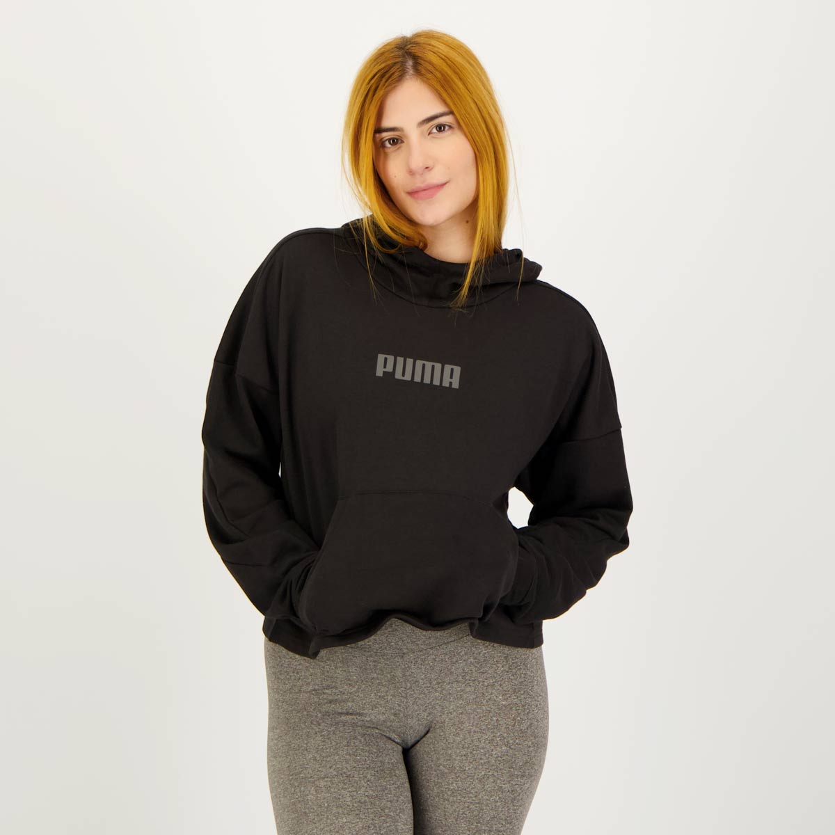 Moletom Puma French Terry PO Hoodie Feminino Preto