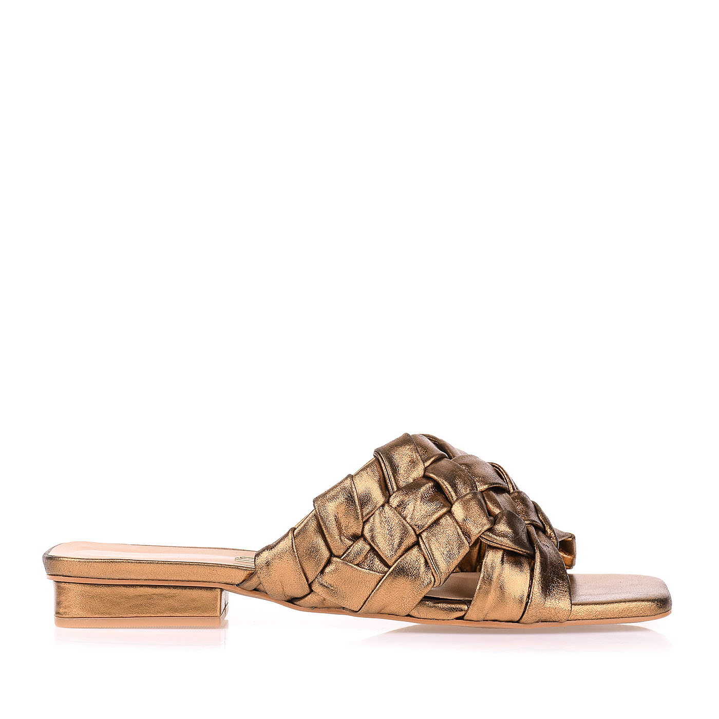 Flat Salto Baixo Grunge Ouro Velho