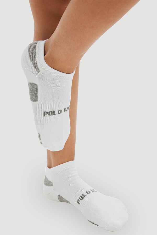 Kit 3 Pares Meias Algodão Cano Curto Polo Wear Branco 33-38