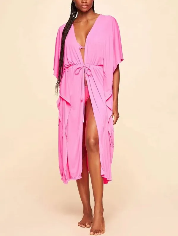 Kaftan Lisos Saídas PINK FLUOR P