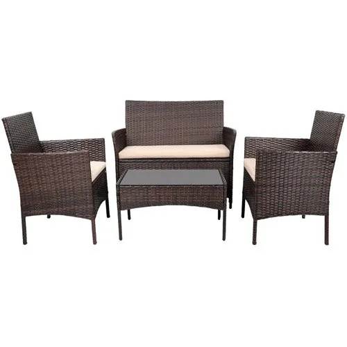 Conjunto Para Jardim Lacoo 4 Peças Marrom W-BI