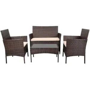 Conjunto Para Jardim Lacoo 4 Peças Marrom W-BI
