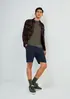 Bermuda Básica Masculina Chino Em Linho - Azul 052