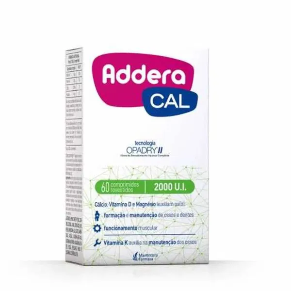 Addera Cal 2.000ui 60 Comprimidos Revestidos