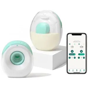 Bomba Tira Leite Dupla Portátil com 2 Modos, 9 Níveis de Sucção, WILLOW, Branco 110v