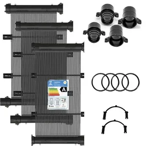 Conjunto 10 Placas TekSol-20 para Aquecimento Solar de Piscinas 200L-min com Terminações KS Aquecedores Placas TekSol-20 Aquecimento Solar de Piscinas 200L-min KS Aquecedores