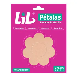 Adesivo Protetor de Mamilos Lib Pétalas 4 Pares