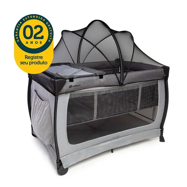 Berço Portátil Montessoriano Falcon Grey Night - Safety 1st