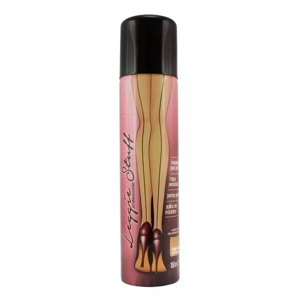 Maquiagem Para Pernas Leggie Stuff Spray Pele Morena Média 180ml
