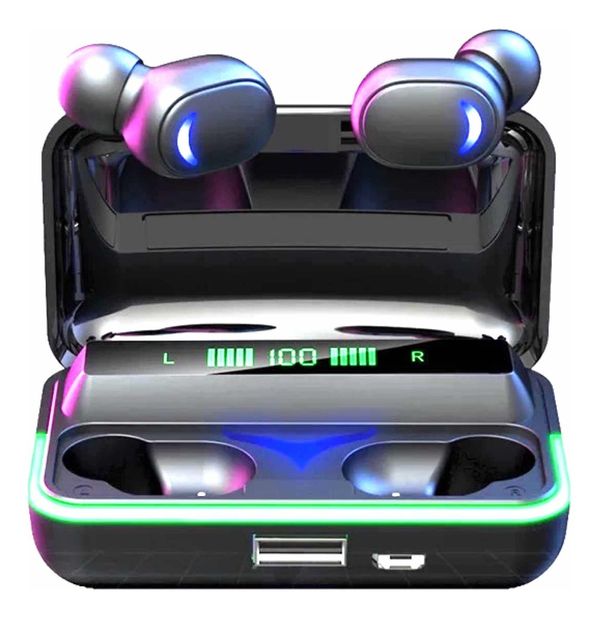 Fone De Ouvido Sem Fio Bluetooth Gamer Com Luz LED - A Prova D-Água - E10 TWS