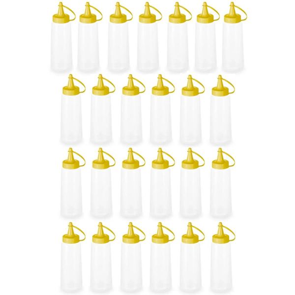 25 Bisnagas Molhos Mostarda Ketchup Maionese 250ml Plasvale Plástica Lanchonete
