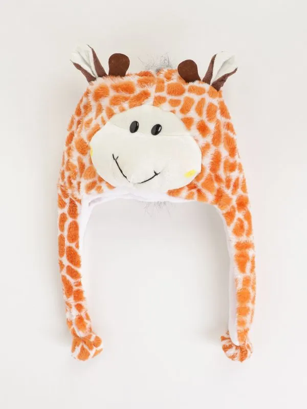 Gorro Animais 3D Infantil - MARROM/BEGE