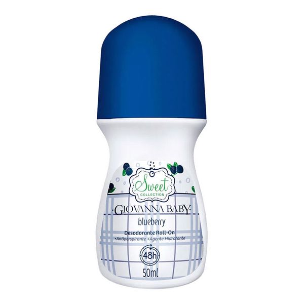 Desodorante Giovanna Baby Sweet Blueberry 50ml Roll-On