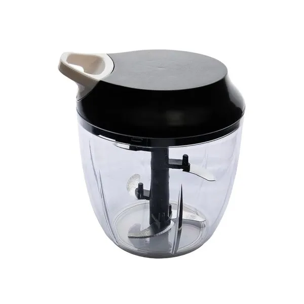 Processador Manual de Alimentos 800/900ml (Sortido) Plástico 5 Lâminas Aço Inox Preto 13,5x14,5cm LM1215 - honeyhome