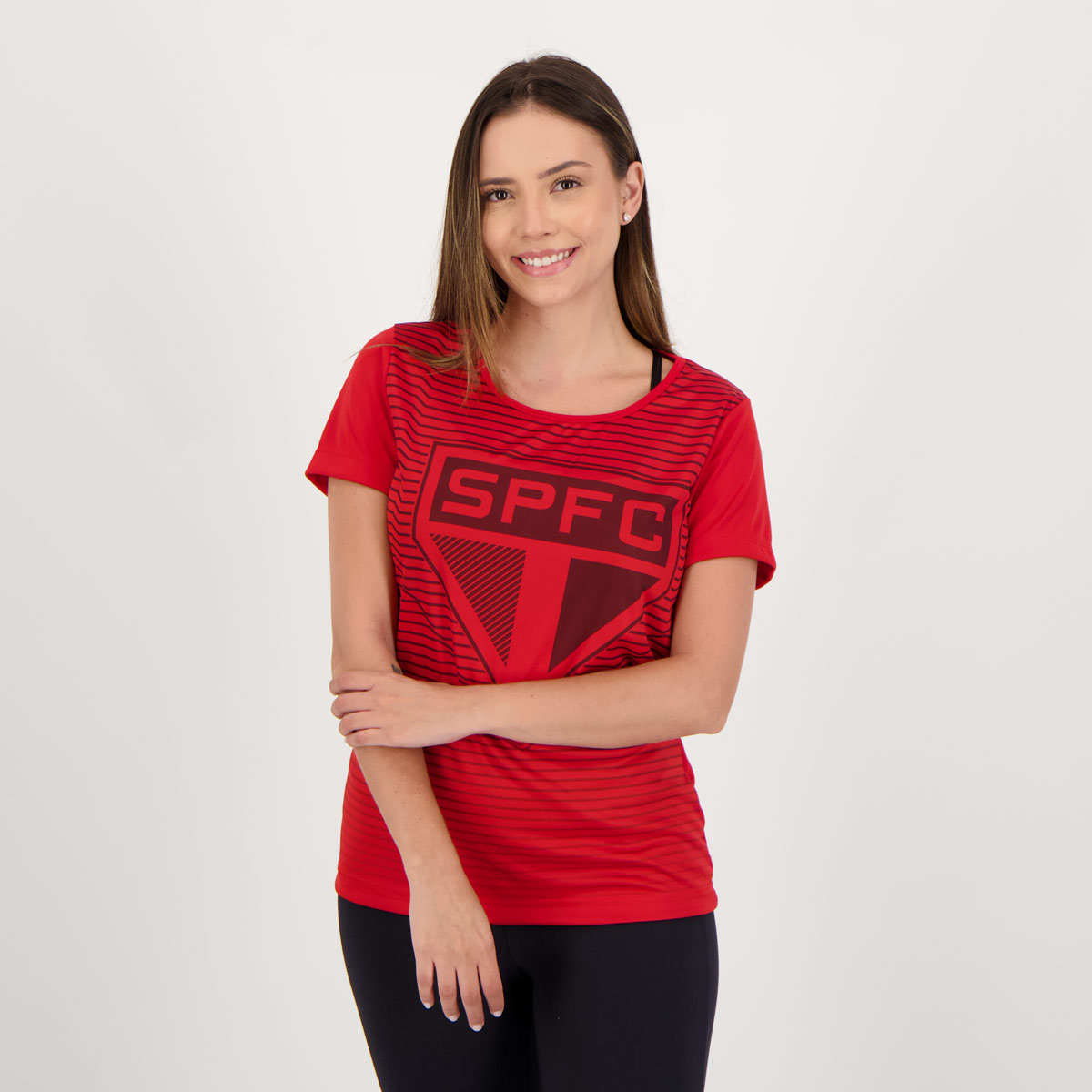 Camisa São Paulo Moss Feminina Vermelha