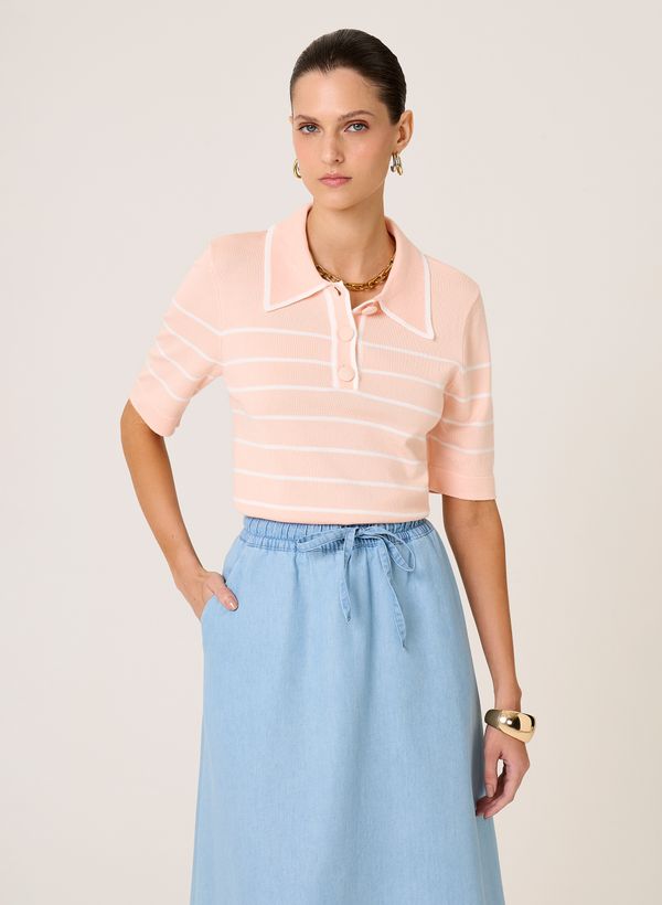 Polo Regular Fit Tricot Talita Dudalina Feminina PP