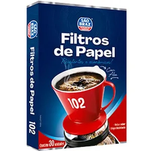 Filtro de Papel Nº102 São Braz 30 Unidades
