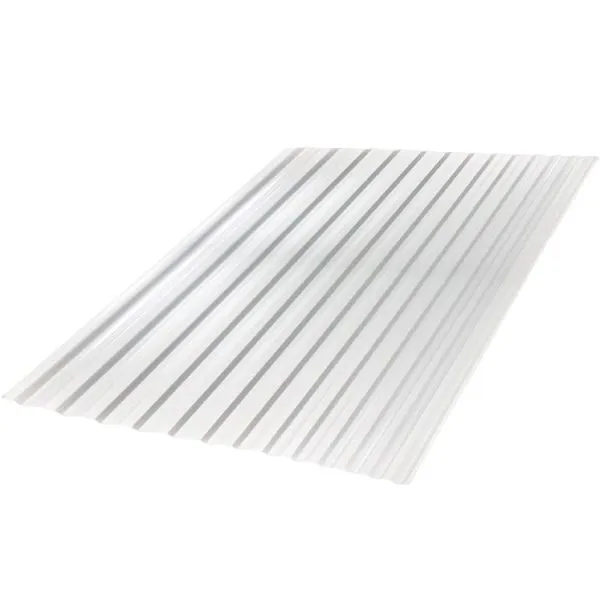 Telha Grega Cristal C460800L Policarbonato 2,44x0,99M Transparente Ajover Telha Grega C460800L Policarbonato 2,44x0,99M Transparente Ajover