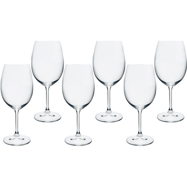 Conjunto 6 Taças Vinho Tinto Anna em Cristal 450ml - 58000