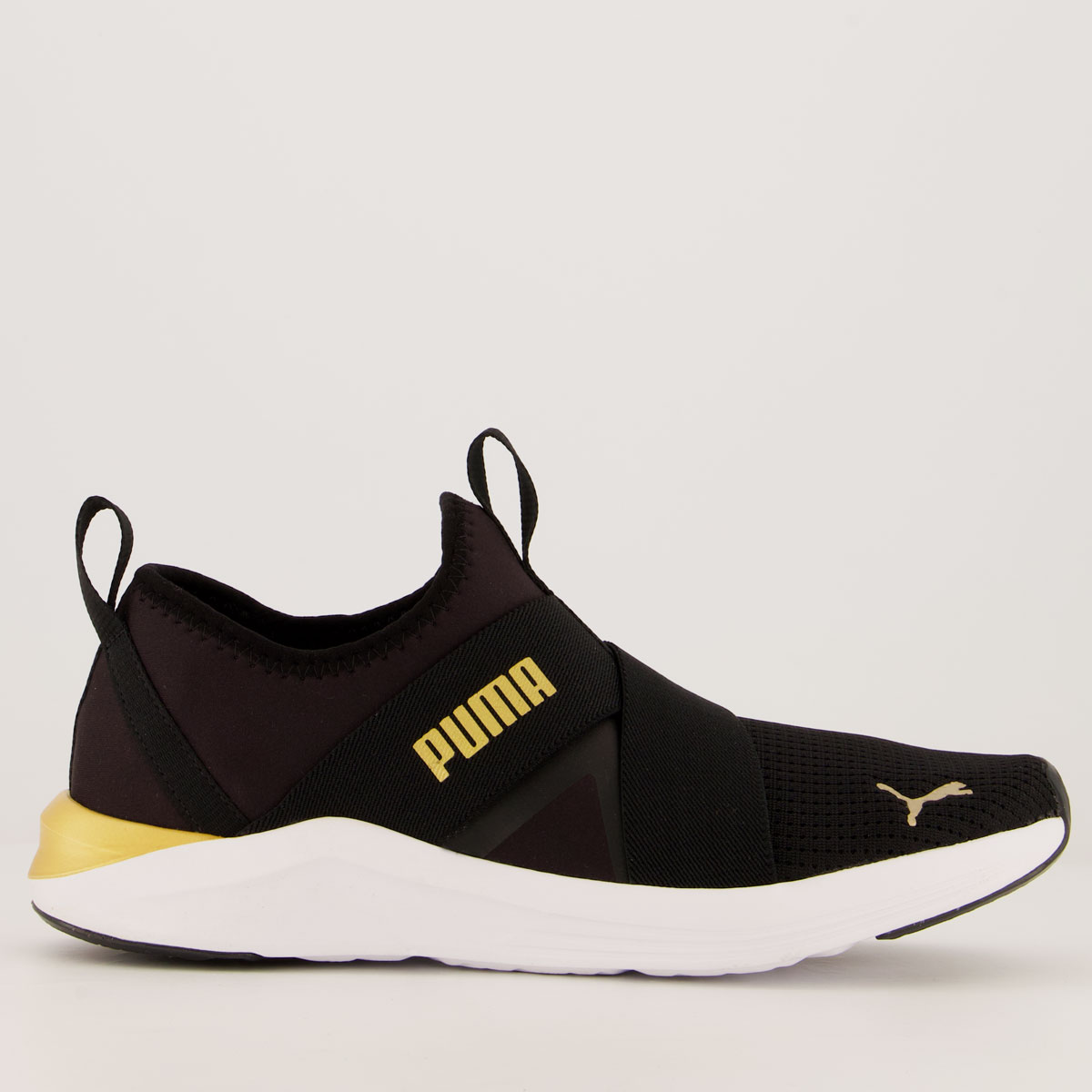 Tênis Puma Foam Prowl Slip BDP Feminino Preto e Dourado