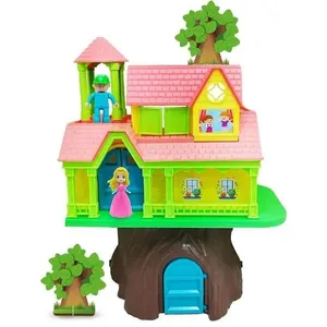 Casinha de Boneca Casa na Árvore com 2 Bonecos e Recortes Estimula Criatividade Homeplay Casinha de Boneca Casa na Árvore com Bonecos e Recortes Homeplay